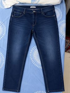 Classic Dark Wash Straight Leg Jeans