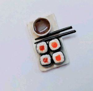Miniature Sushi Set with Soy Sauce