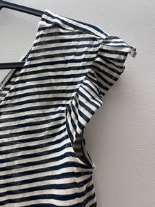 Fame forever - Classic Striped V-Neck Top -