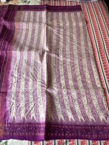 Purple Ikat Saree