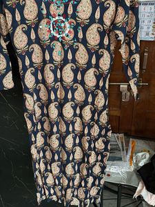Embroidered Kurta with Mirror Work