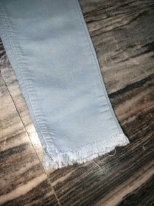 High Waisted Light Blue Jeans