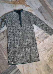 Men's Geometric Print Kurta