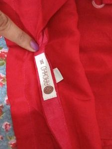 Pink and Red Ombre Kurta