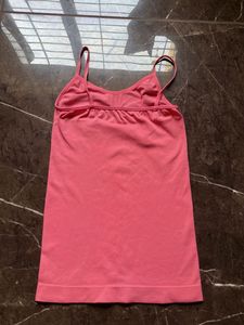 Pink Camisole With Built-in Bra