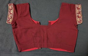 Maroon Embroidered Blouse