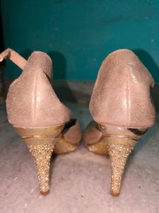 Sparkly Rose Gold Heels