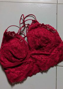 Red Lace Bralette