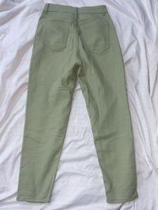 H&amp;M Mint Green Mom Jeans High Waist