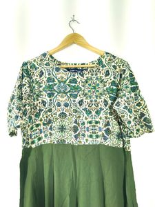 Olive Anarkali Kurta (Women's)