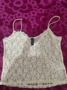 H&amp;M Lace Strappy Top 🤍