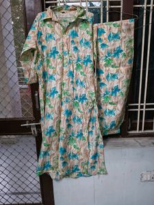 Floral Print Kurta Set