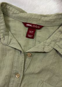 Chic Olive Green Long Sleeve Shirt