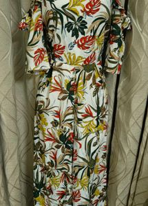 Stylish Cold Shoulder Floral jumpsuit