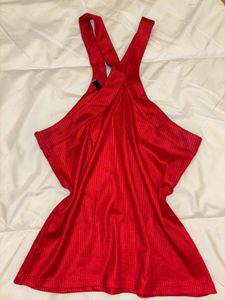 Halter Neck Red Top