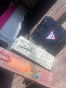 Paper Bags- 1 Guess bag, 2 wine holders/bags