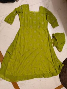 Beautiful Lime Green Kurta Set