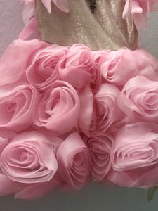 Pink Flower Girl Dress