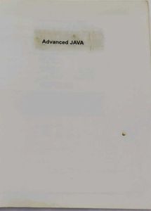 Advanced JAVA Book old stock product
