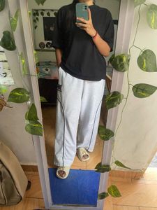 Comfortable Grey Sporty Sweatpants