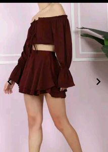 Chic Off-Shoulder Co-ord Set