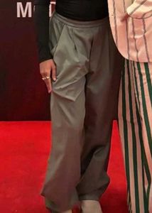 Olive Green Wide Leg Trouser
