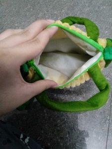 Cute Green Stuffed Animal Backpack