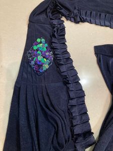 Elegant Navy Blue ready to wear Saree