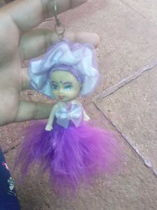 Purple Doll Keychain