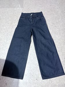 Wide Leg Dark Wash Denim Jeans