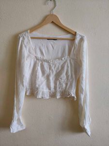 Vintage White Long Sleeve Top