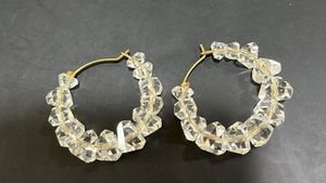 Sparkling Crystal Hoop Earrings