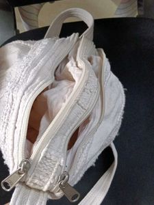 Woven Cotton Shoulder Bag... Washable
