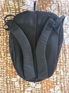 Stylish Grey Backpack with Geometric Design