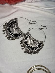 Boho Chic Traditional Hoop Earrings
