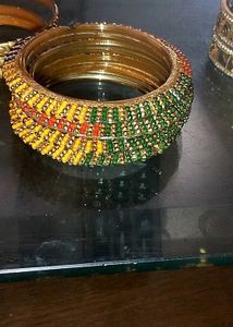 Vibrant Set of 4 Handcrafted Bangles