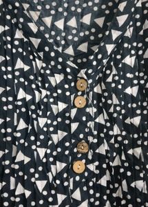 Bohemian Print Kurta with Wooden Buttons