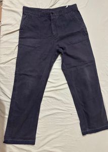 Uniform Bridges Korean Navy Blue Baker Pants
