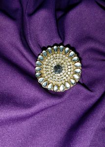 Exquisite Kundan &amp; Stone Studded Ring