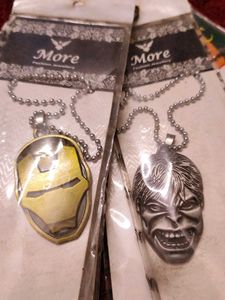 Marvel Character Neckchains Three Pcs