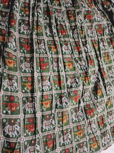 Green Ethnic Print Kurta