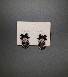 Charming Heart Bow Earrings