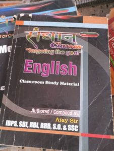 set of 3 books ( english, reasoning,g.a)