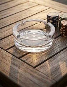 Crystal Ashtray with Cigar