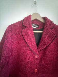Chic Pink Textured Blazer