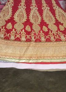 Stunning Red Embroidered Lehenga Choli