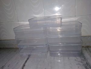 Set of 9 Clear Food Storage Containers