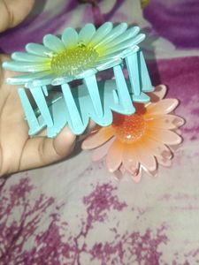 Cute Daisy Flower Hair Claw Clips