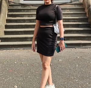 Chic Black Crood set