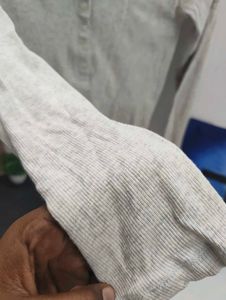 Ribbed Long Sleeve Henley Top